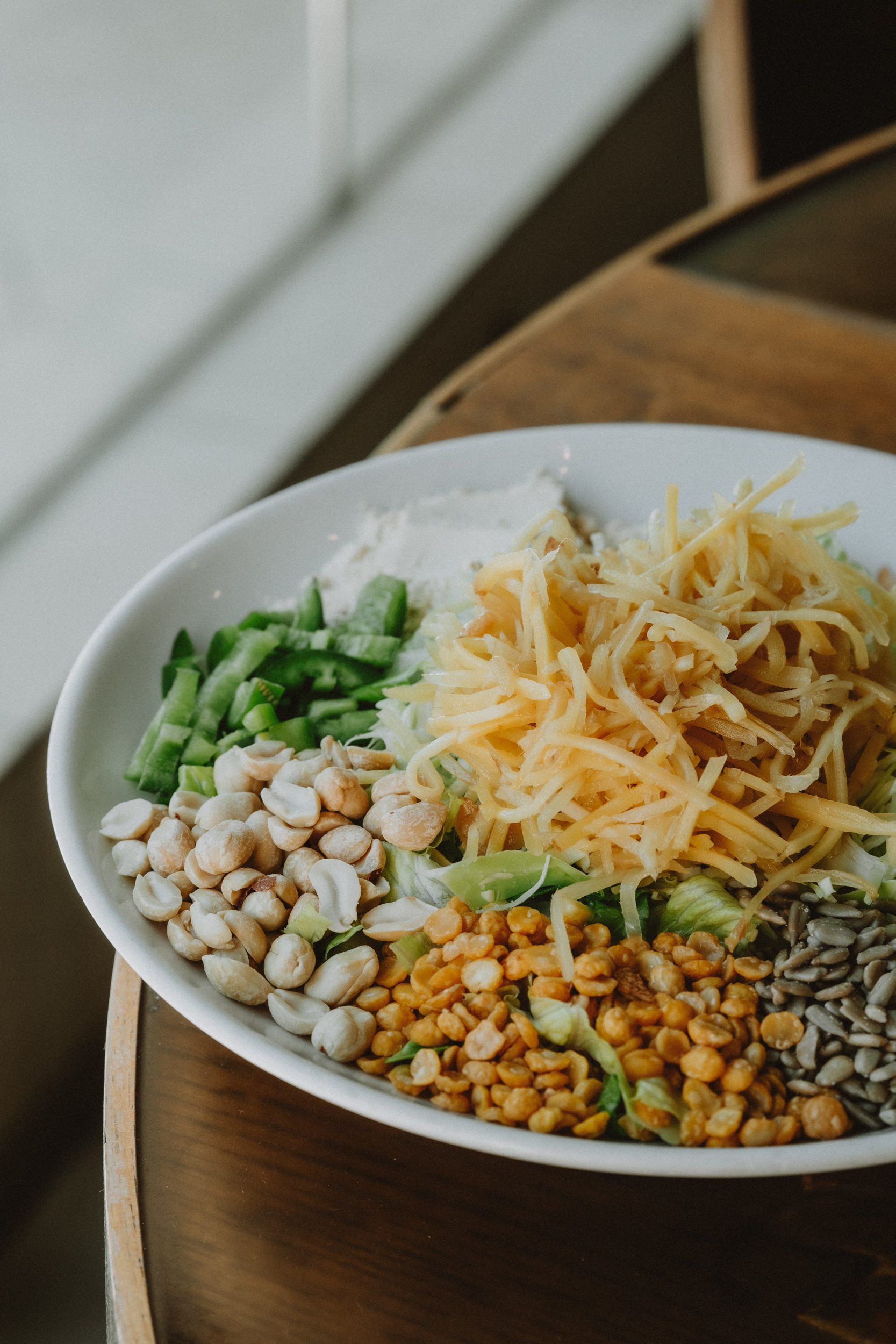 Tea leaf salad with all the trimmings