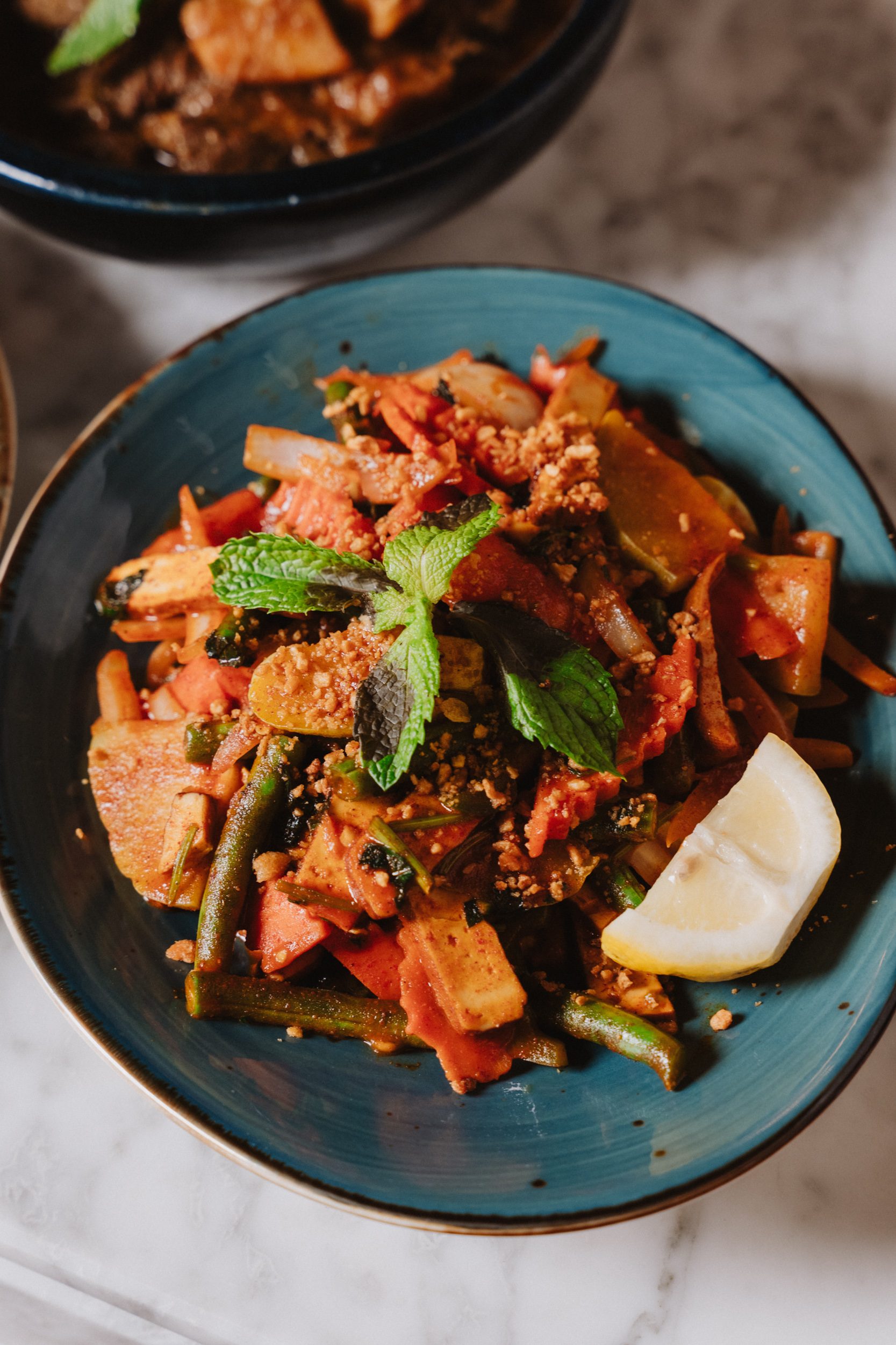Vegetable curry, bright and herbal